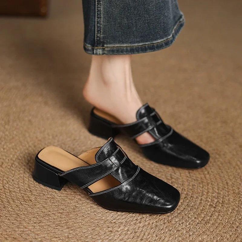 Mules in vera pelle Avery