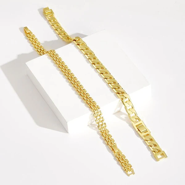 Set di Cavigliere Chunky Link 14k 2pz