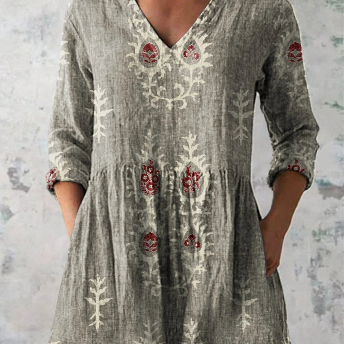 Elise | Blusa Lunga con Collo a V