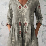 Elise | Blusa Lunga con Collo a V