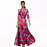 Emilia | Abito lungo floreale elegante