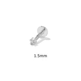 Piercing Minimalista con Diamante Piatto (16G)