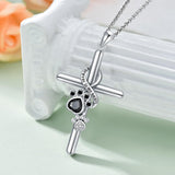 Collana con Zampa d'Argento e Croce