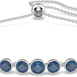 Bracciale Tennis in Zaffiro Taglio Rotondo