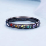 Anello in Argento Sterling con Design di Zampa