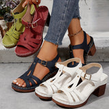 Sandali classici con fibbie