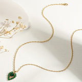 Collana Matilde Cuore di Smeraldo