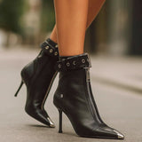 LYLA STIVALI IN PELLE CON ZIP