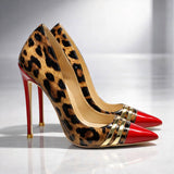 TACCHI A PUNTA CON MOTIVO LEOPARDO NATALIA MONROE