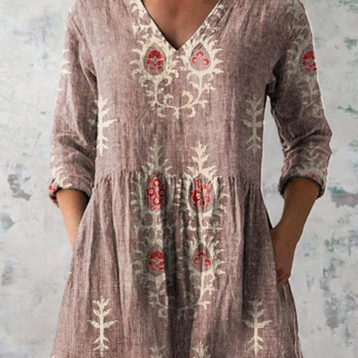 Elise | Blusa Lunga con Collo a V