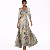 Emilia | Abito maxi floreale elegante