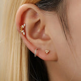 Anello Helix in Titanio Multidimensionale con Cristalli | Anello Conchiglia | Clicker Septum