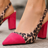 Scarlett tacchi con stampa leopardata