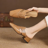 Mules in vera pelle Avery
