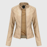 Giorgina™ - Giacca in Pelle Elegante per Donne