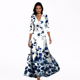 Emilia | Abito maxi floreale elegante