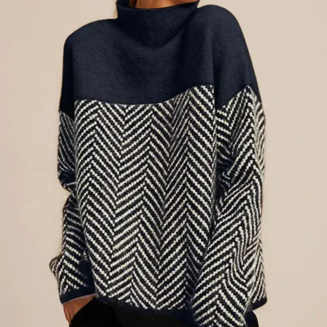 Norah | Maglione in Cotone con Collo Alto