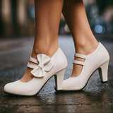 Scarpe con tacco Bella a fiocco