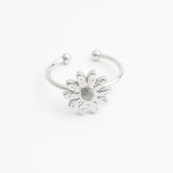 Daisy - Anello - Pietra Naturale - Acciaio Inossidabile - Regolabile