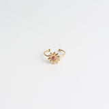 Daisy - Anello - Pietra Naturale - Acciaio Inossidabile - Regolabile