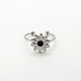 Daisy - Anello - Pietra Naturale - Acciaio Inossidabile - Regolabile