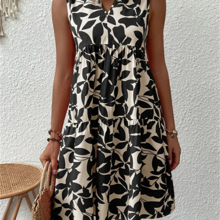 TASHA | ABITO MIDI FLUIDO ELEGANTE