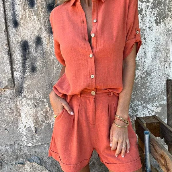 Melda - Completo Button Down Traspirante