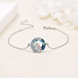 Bracciale con Charm per Cani Regolabile in Argento