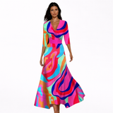 Emilia | Abito maxi floreale elegante