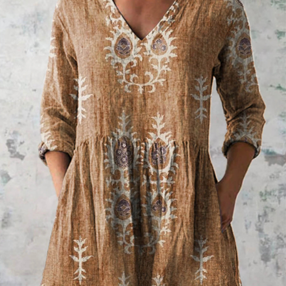 Elise | Blusa Lunga con Collo a V