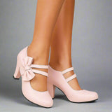 Scarpe con tacco Bella a fiocco