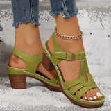 Sandali classici con fibbie