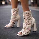 LILIANA SCARPE CON TACCO IN PIZZO