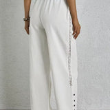 Shania - Pantaloni Casual con Bottoni