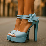 Scarpe con Tacco Alto Bella Fiocco