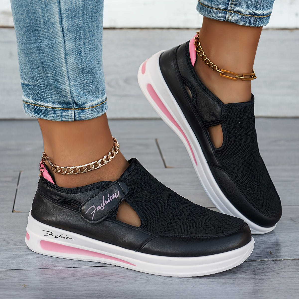 Scarpe traspiranti slip-on con comfort stabile