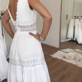 Circe - Abito Camisole in Pizzo con Collo a V