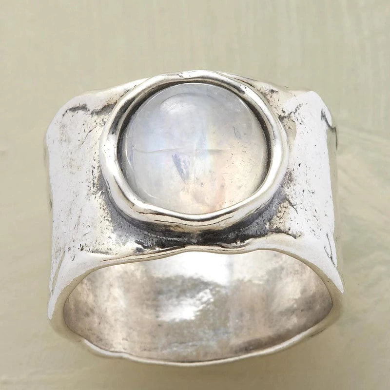Anello in Pietra Luna Argento