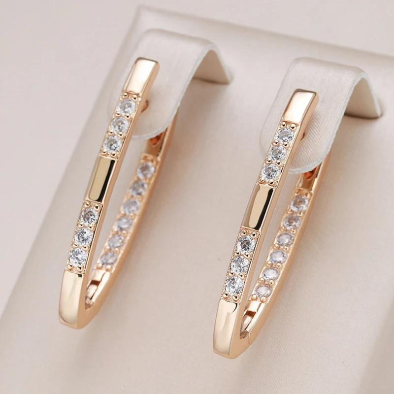 Orecchini in Zirconia Eleganti in Oro