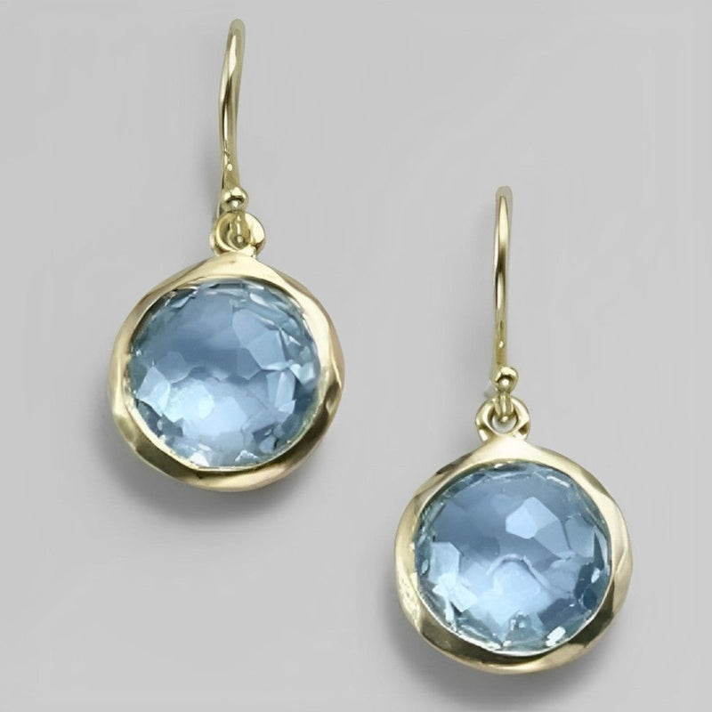 Orecchini in Cristallo Blu Chic