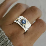 Anello di Meditazione in Gemma Bohemiana
