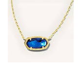 Collana Ovale Classica con Zaffiro