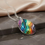 Collana a Pietra Rotonda Colorata