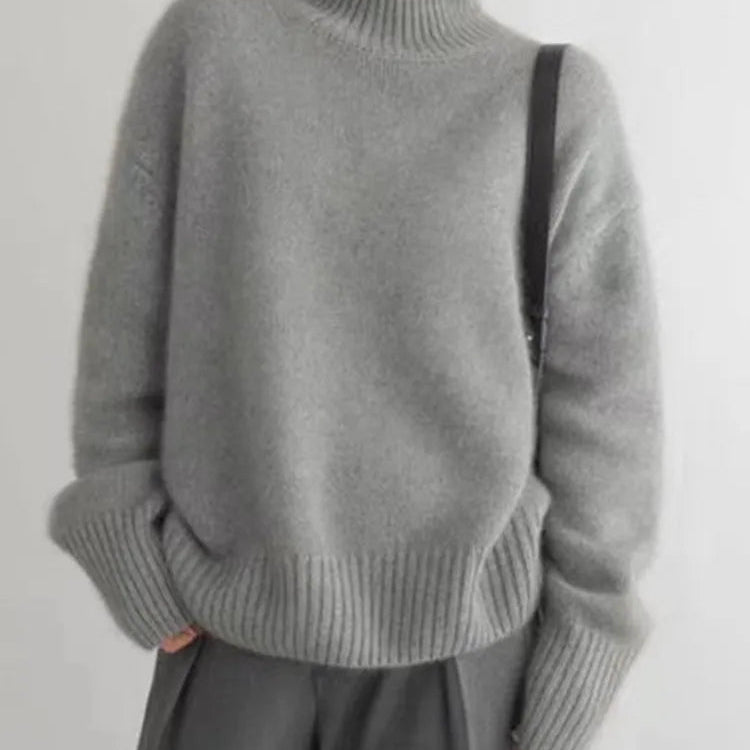 Amaya | Maglione Collo Alto in Cashmere Lussuoso