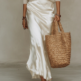 Elena | Abito midi in satin
