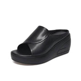 Sandali ortopedici slip-on con suola rialzata