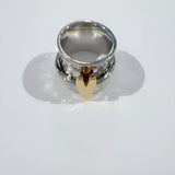 Anello d'Argento Cuore d'Oro