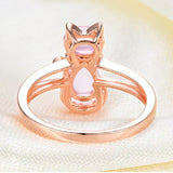 Anello a forma di gatto in oro rosa