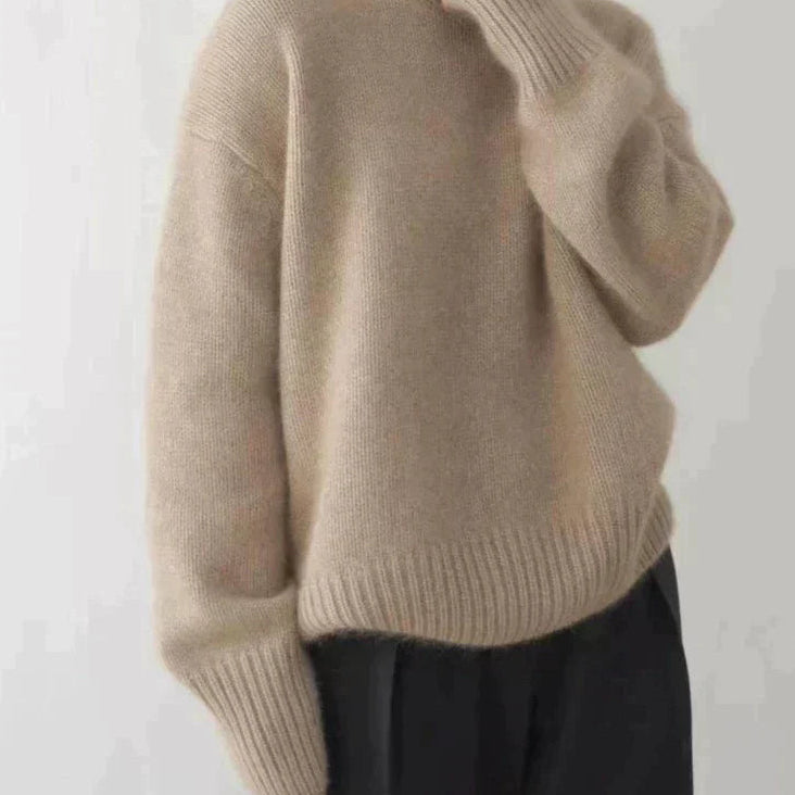 Amaya | Maglione Collo Alto in Cashmere Lussuoso