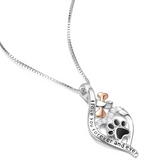 Collana Lucky Paw con Cuore, Osso e Infinito “Sempre nel Mio Cuore”